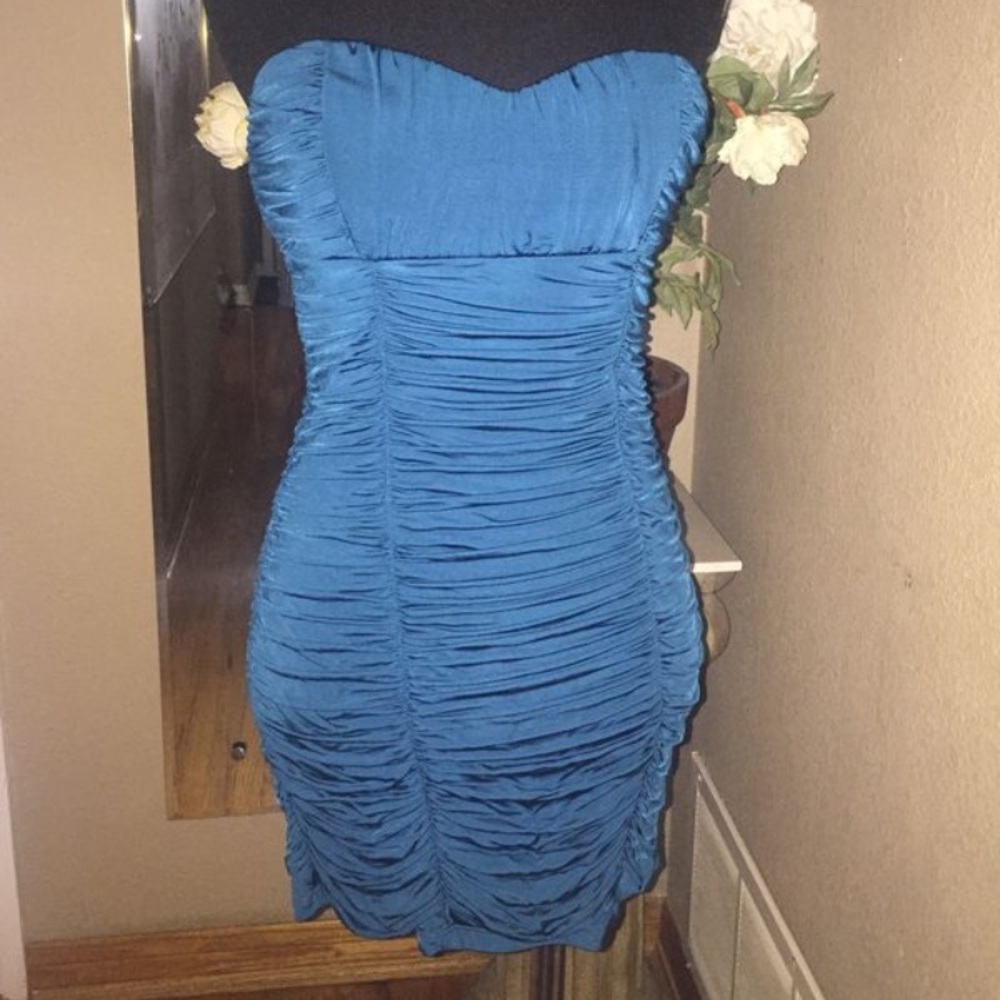 Bebe Small Midnight Blue Party Cocktail Dress